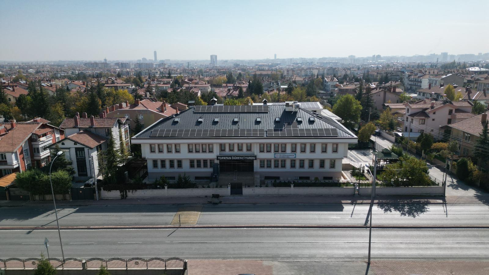 Yurt binasının iç görünümü